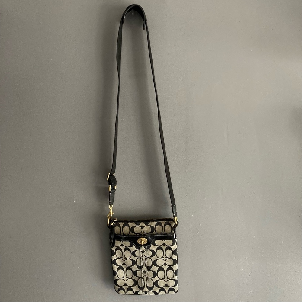 Coach Logo Turnlock Crossbody Hampton Swing Pack Bag